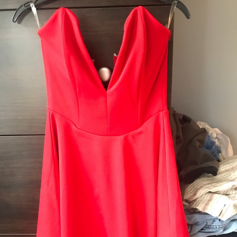 Tobi red sweetheart dress